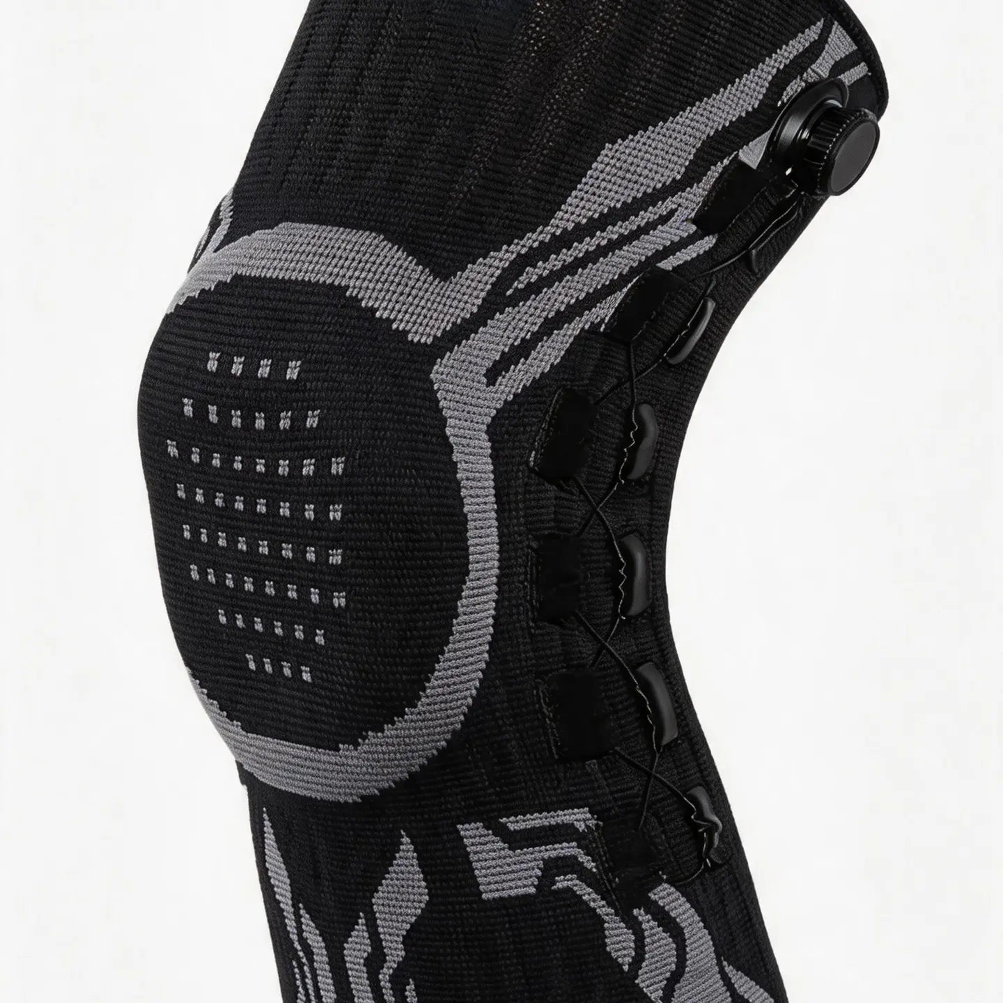 Adjustable Compression Knee Brace with Dial, Breathable Knee Support Sleeve for Sports, Running & Daily Activities