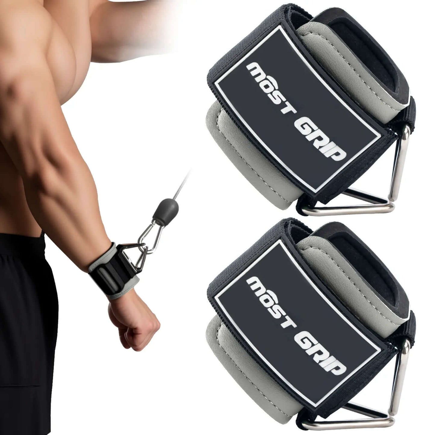 Neoprene Weightlifting Wrist Cuffs - view 9