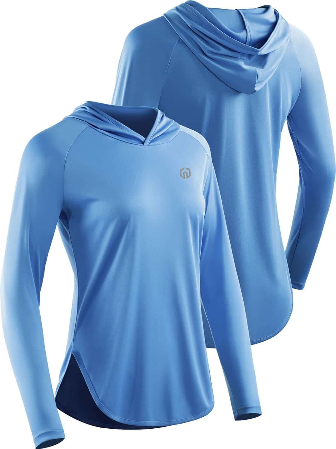 Neleus Women's Uv Protection Athletic Hooded Running Shirts for - view 5