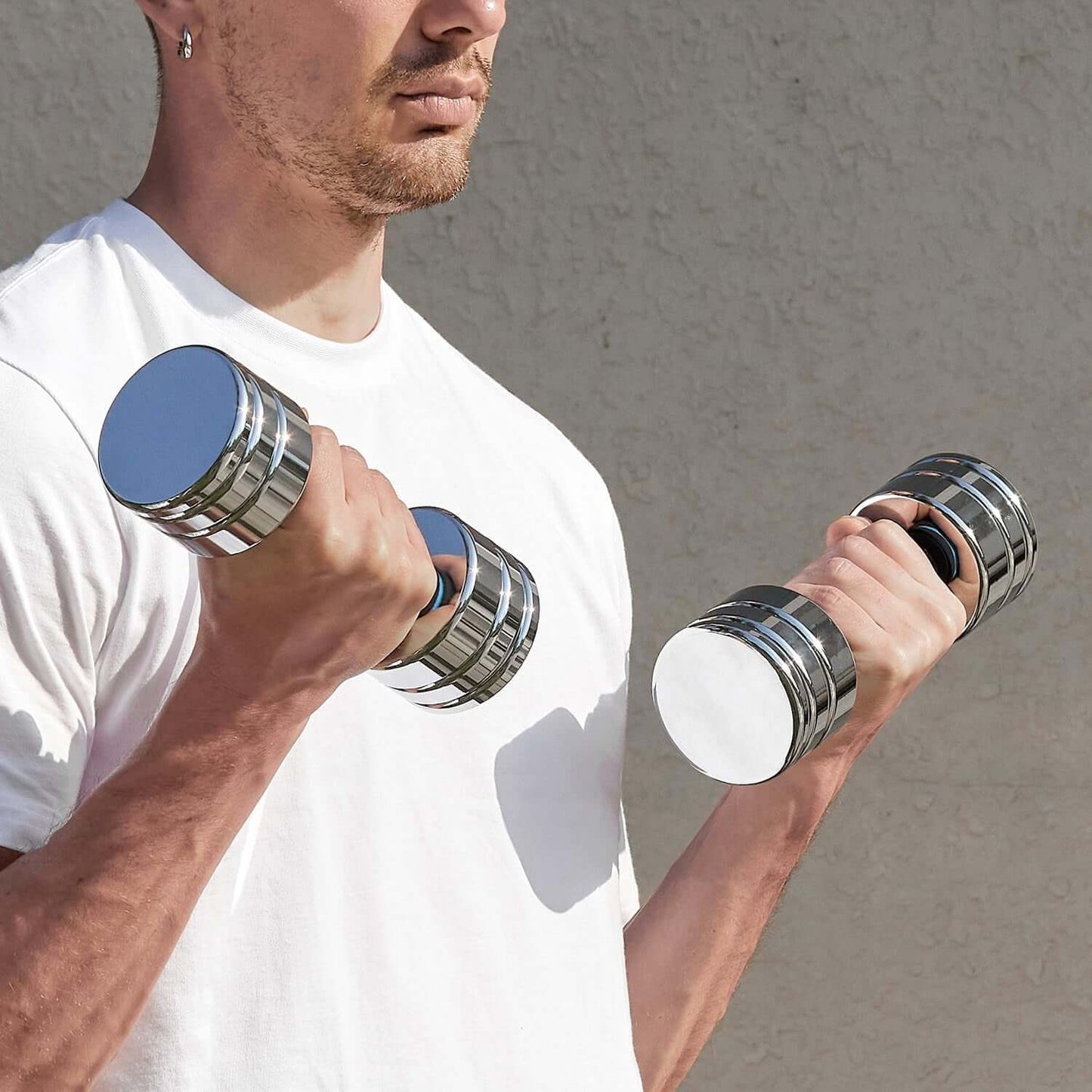 Versatile Adjustable Chrome Dumbbells for Your Home Gym - view 6