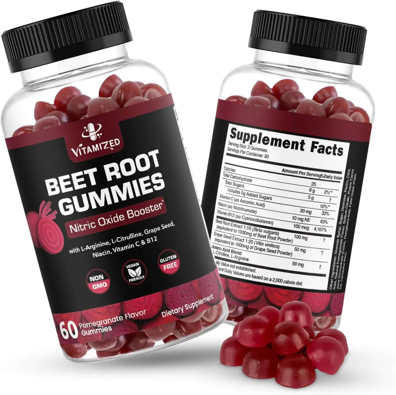 Vitamized Beetroot Gummies - Boost Your Nitric Oxide Levels Naturally - view 9