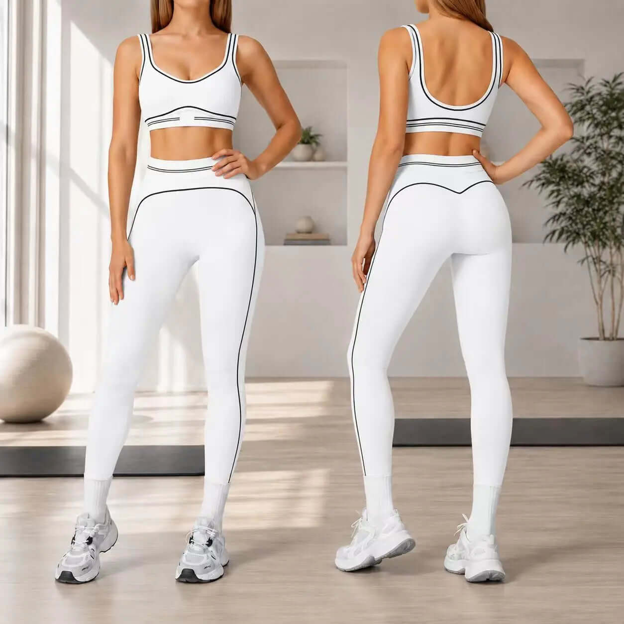 Workout: Seamless Yoga Bra & Leggings Set - view 12