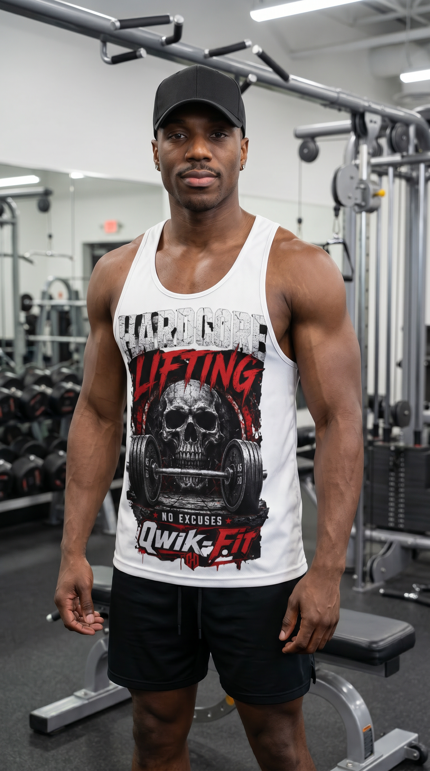 All-Over Print Men's Slim Y-Back Muscle Tank Top