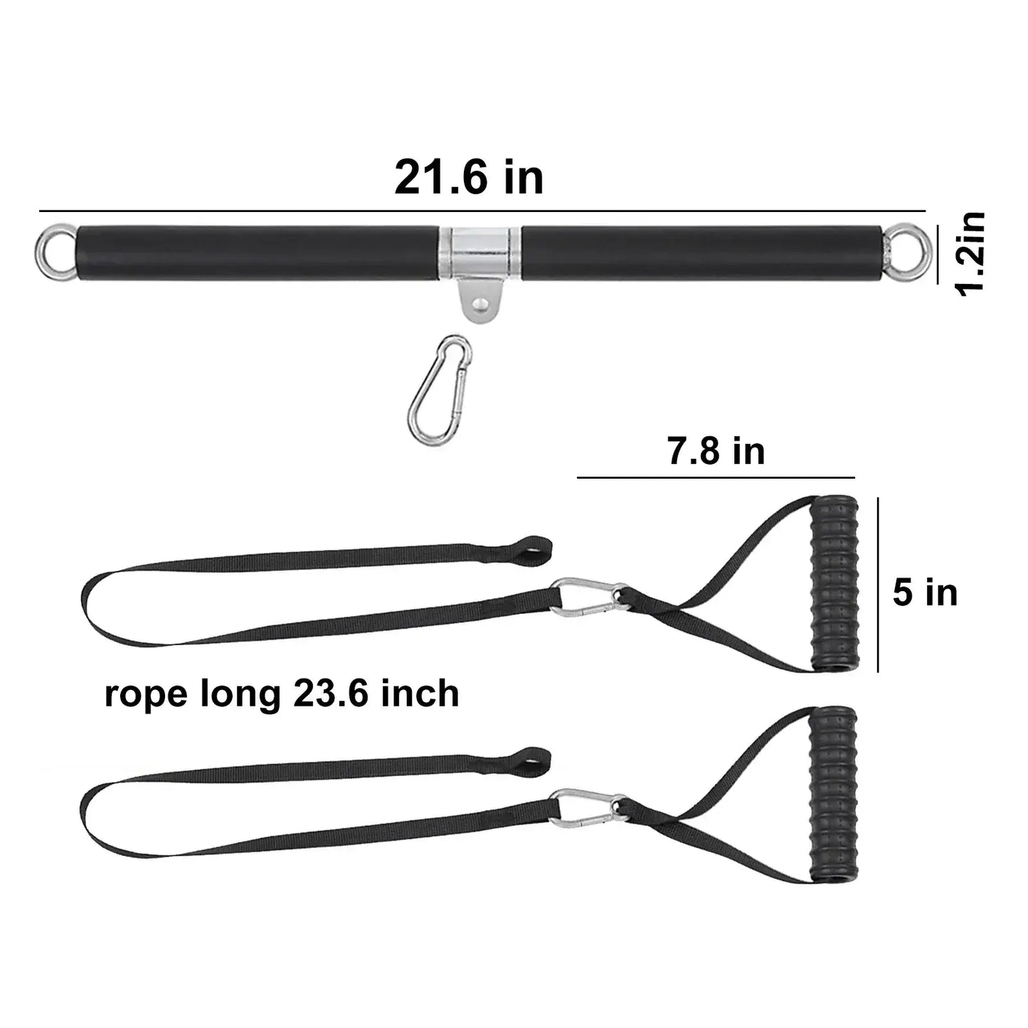 Tricep Rope Pulldown Attachment Black-4