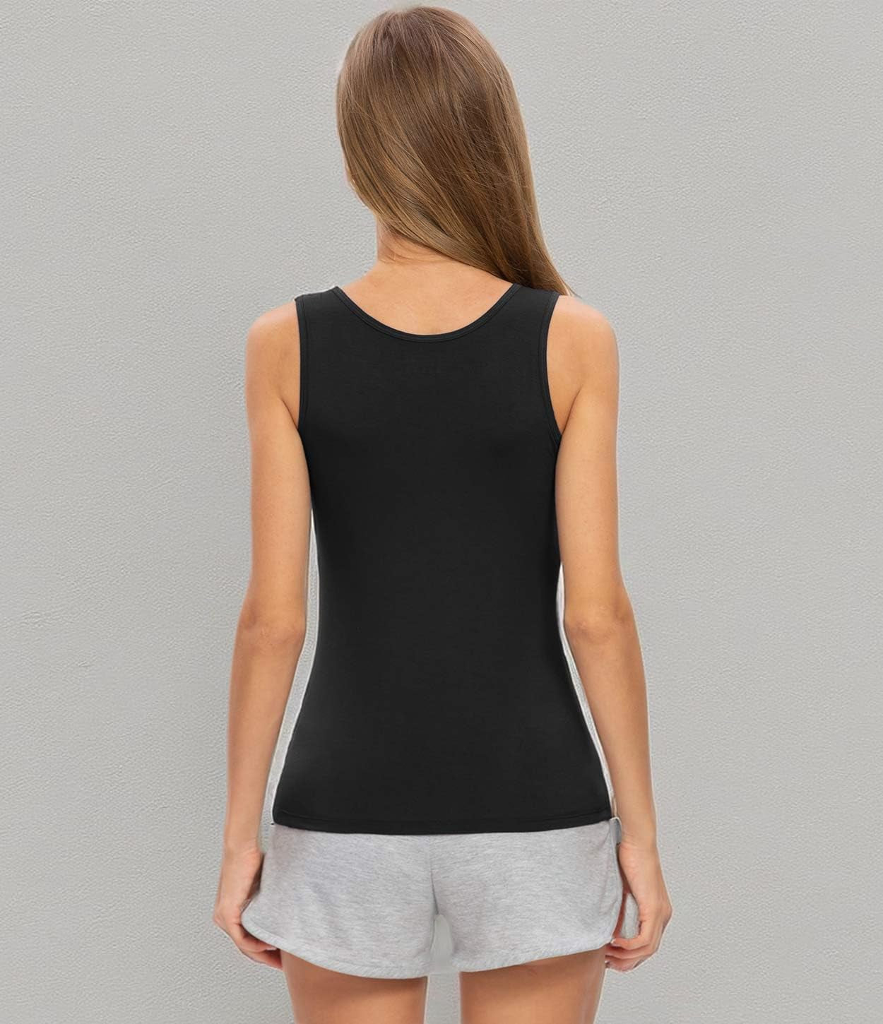 Rosyline 4-piece women’s tank tops set featuring basic sleeveless undershirts for layering and casual wear.