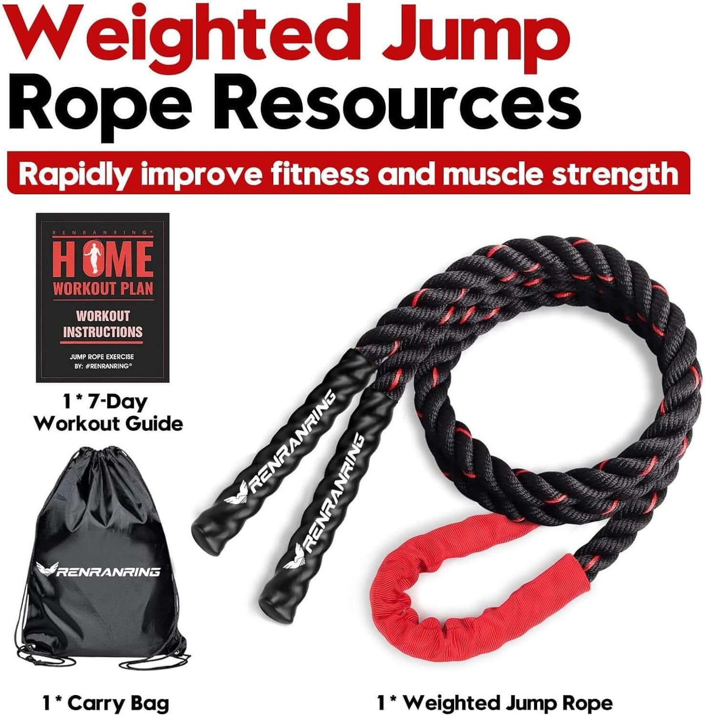 Ultimate Weighted Jump Rope for Fitness Home Gym - view 8