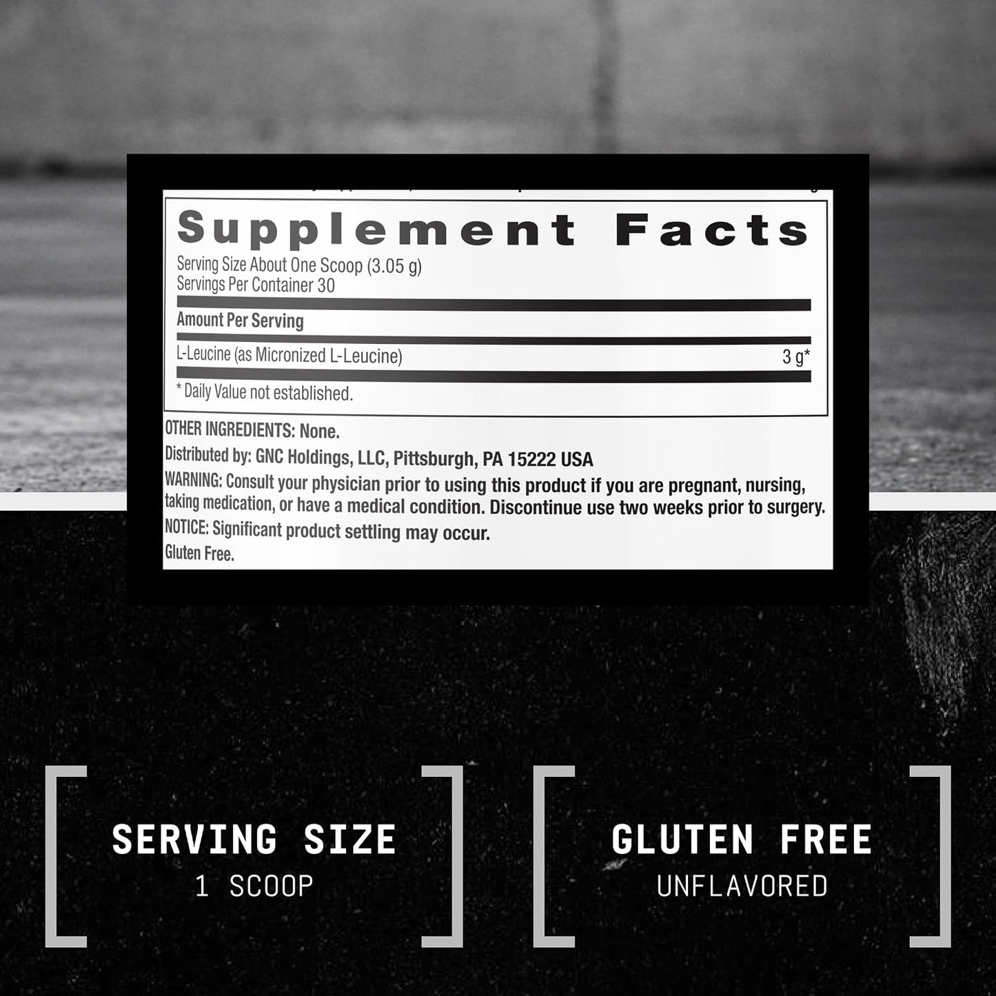 BEYOND RAW Chemistry Labs L-Leucine Powder, Fuels Muscles, 30 Servings