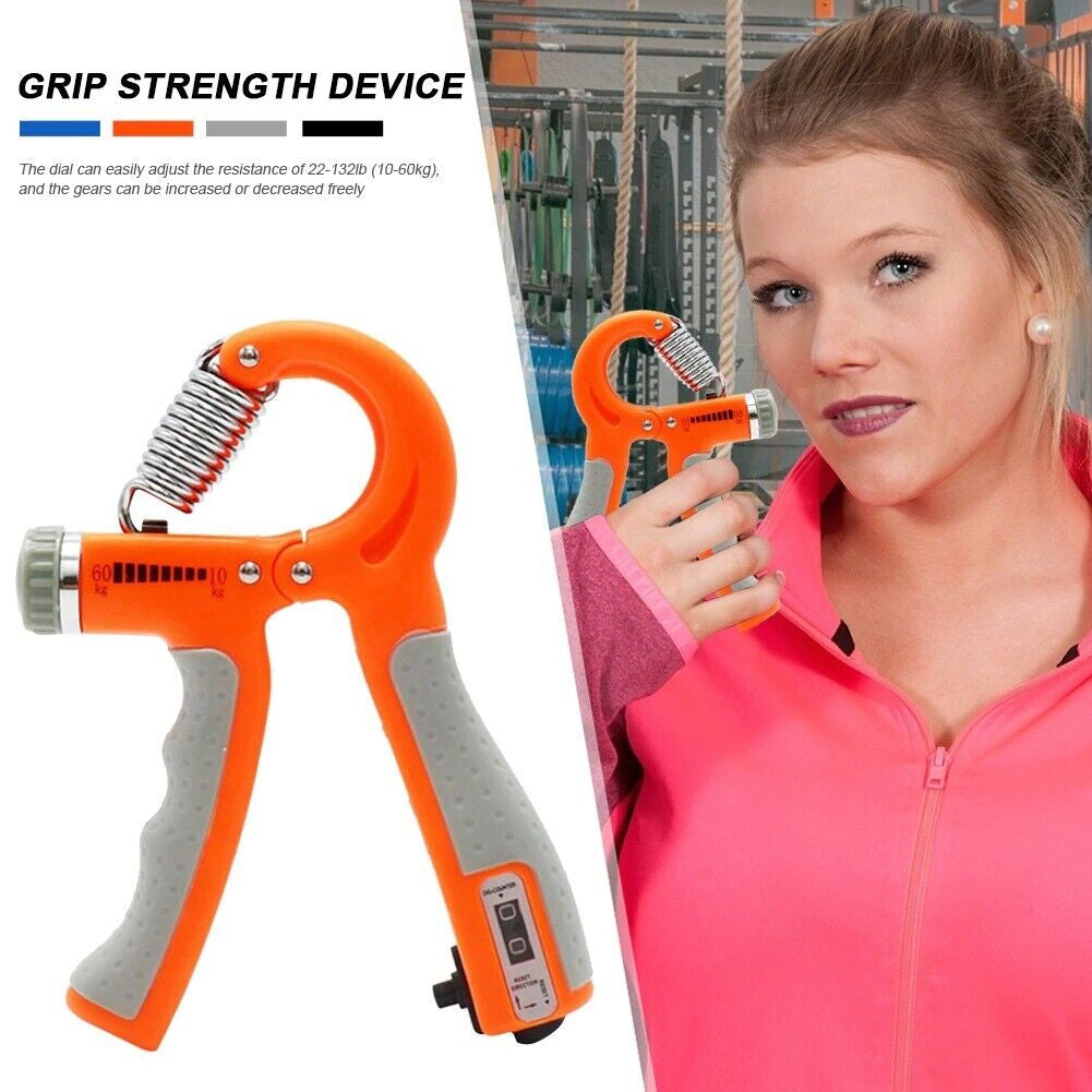 Black My Store 2 hand grip strength trainer with adjustable resistance for gym and strength training exercises.