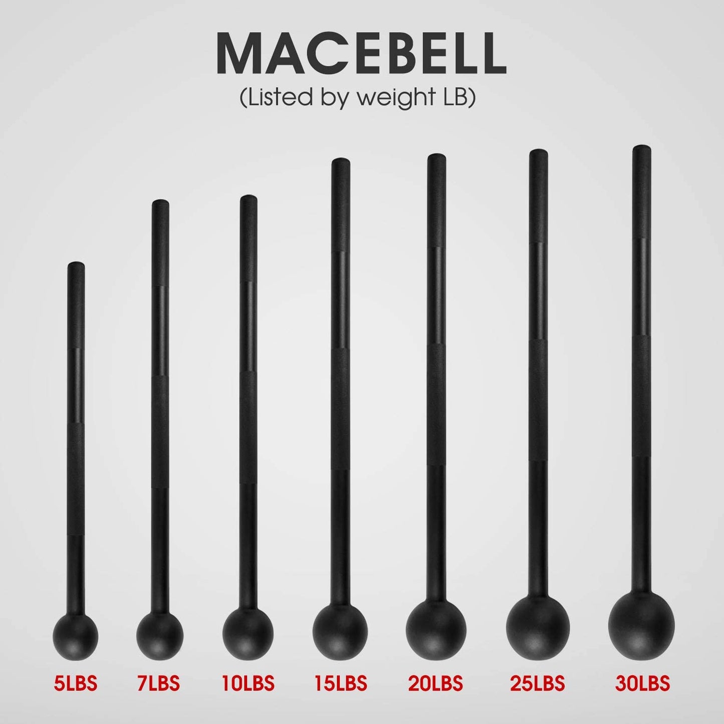 My Store 2 15lb steel mace bell for strength training, full-body workouts, shoulder, grip, and forearm exercises.