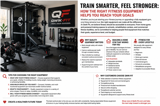 Train Smarter, Feel Stronger: How the Right Fitness Equipment Helps You Reach Your Goals