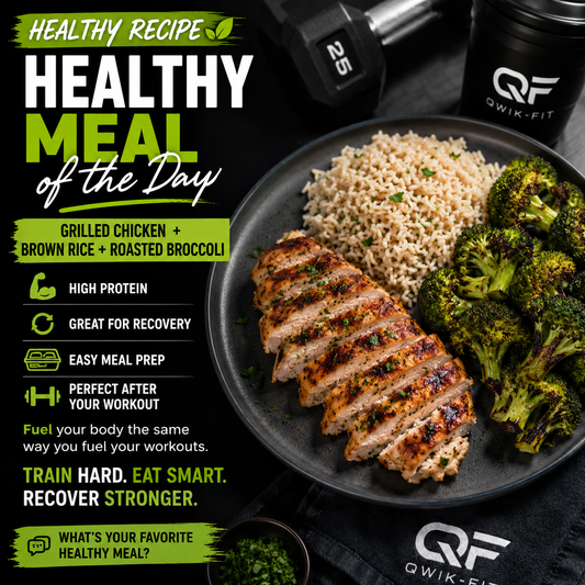 Healthy Meal of the Day: Grilled Chicken, Brown Rice & Roasted Broccoli