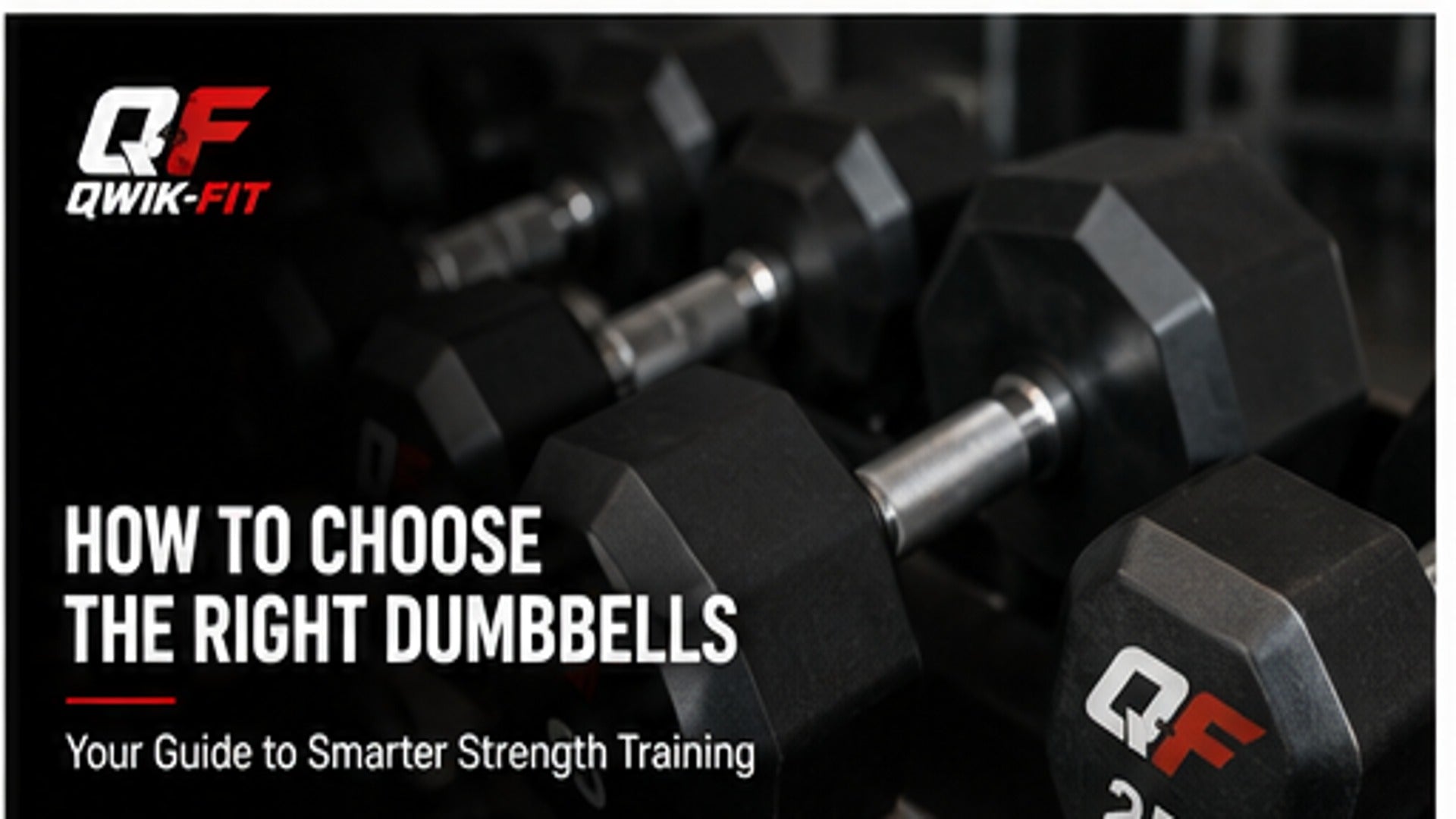 best adjustable dumbbells for home gym displayed in a fitness setting with the Qwik-Fit brand.