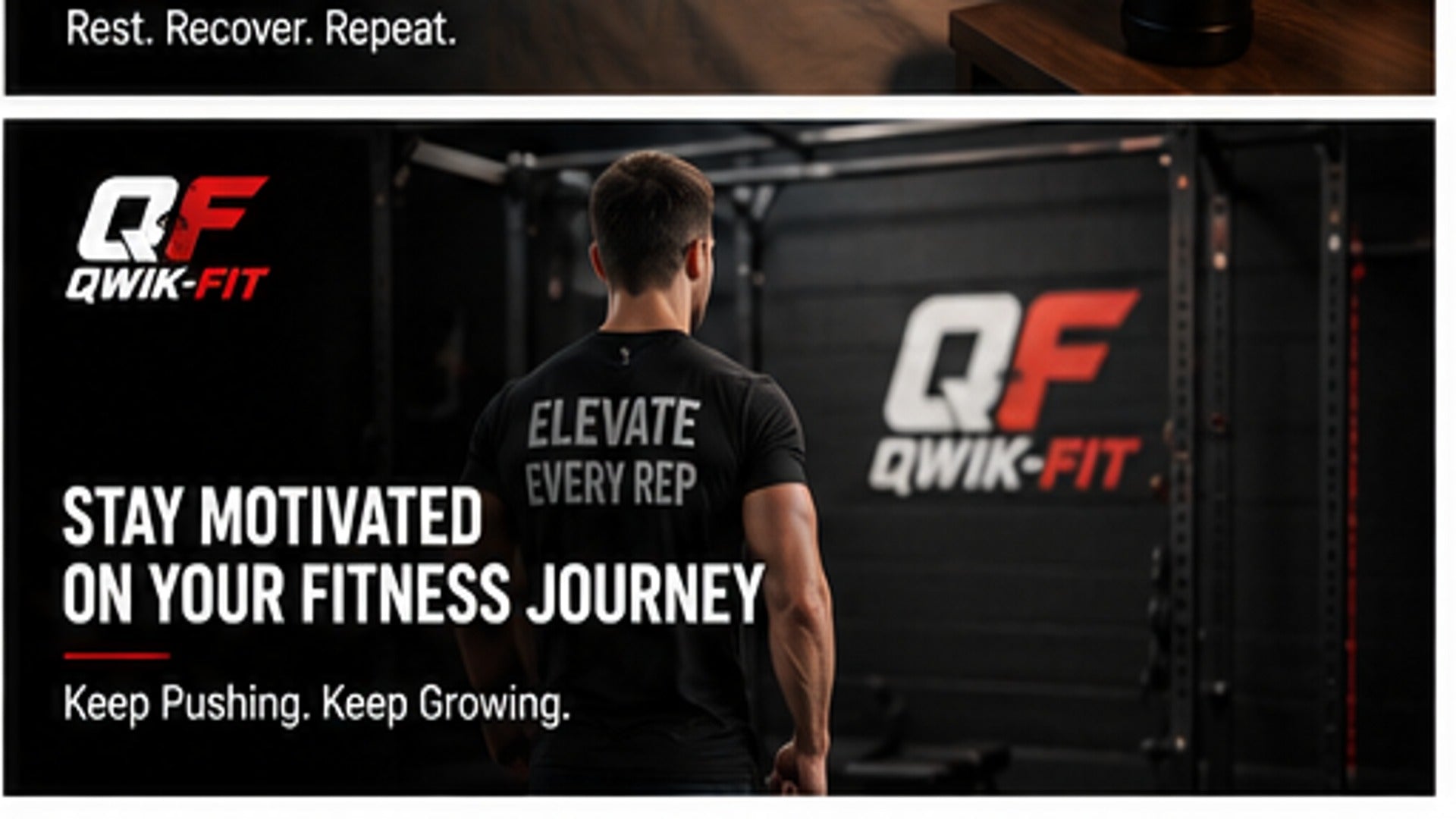 QFWellTrack Fitness Tracker: Workouts, Nutrition and Progress - motivational fitness journey image