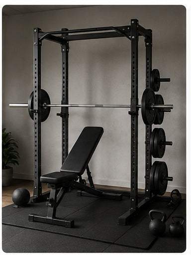 Home gym equipment setup
