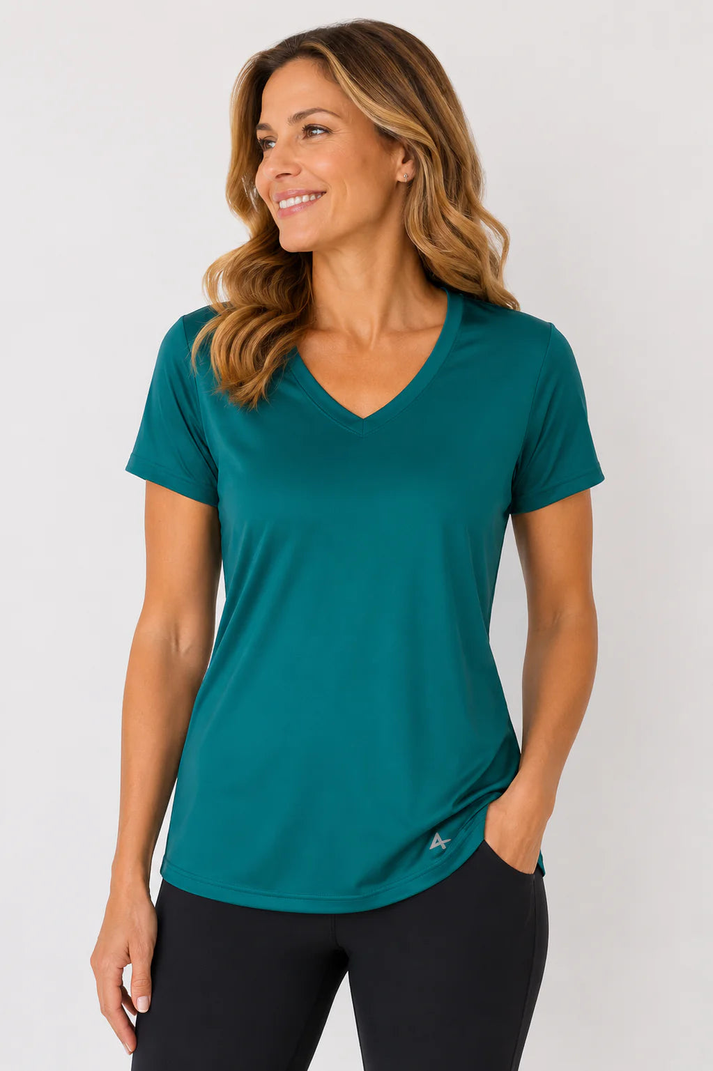 Women'S Cooling V-Neck Short Sleeve T-Shirt