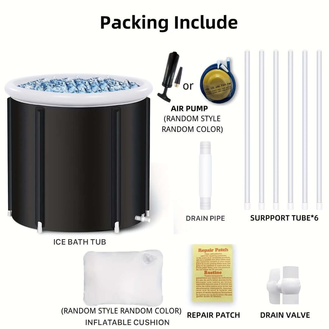 Freestanding Ice Bath Tub For Fitness Recovery(Black) product image 4