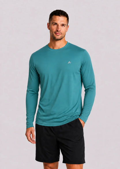 Men'S Cooling Crew Neck Long Sleeve T-Shirt