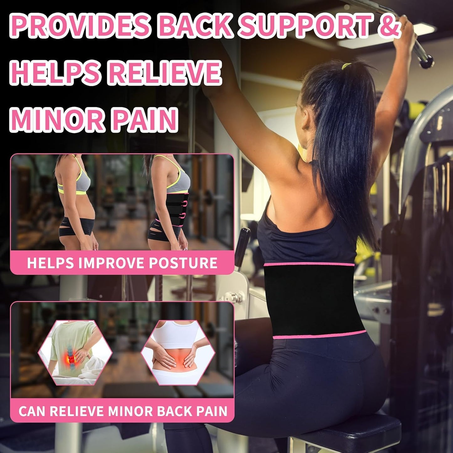 Ultimate Sweat Waist Trainer for Effective Fat Loss - Unisex Waist Trimmer & Stomach Wrap for Enhanced Workouts