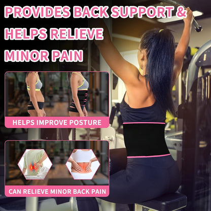Ultimate Sweat Waist Trainer for Effective Fat Loss - Unisex Waist Trimmer & Stomach Wrap for Enhanced Workouts