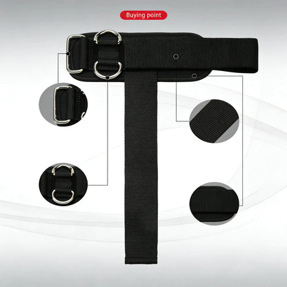 Two Fitness Essentials dual D-ring weight lifting straps with thick durable material and secure grip for gym training and deadlifts.