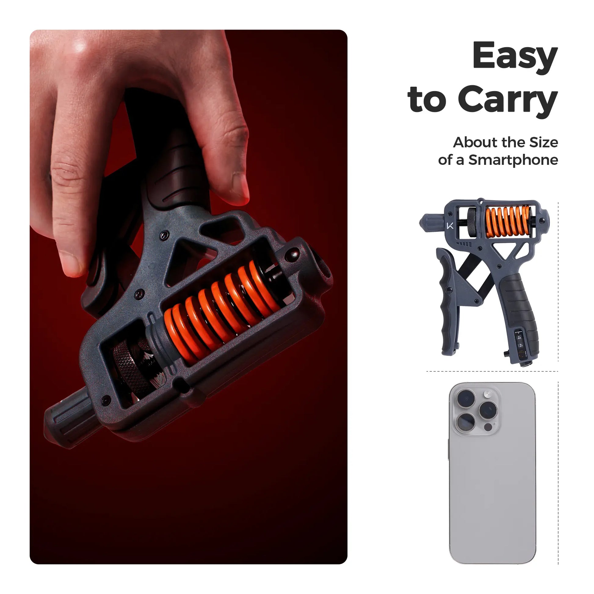 Keep H-Shaped Ergonomic Grip Strengthener, Adjustable 10-660LBS Resistance, for Muscle Relaxation, Forearm Training, Hand Therapy & Stress Relief