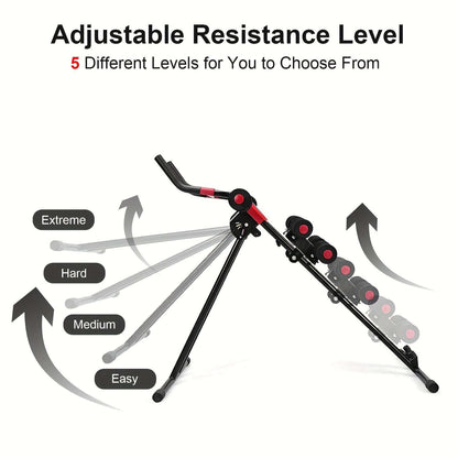 Ab Workout Machine Adjustable Foldable Core Trainer-3