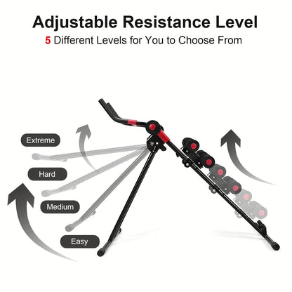 Ab Workout Machine Adjustable Foldable Core Trainer-3
