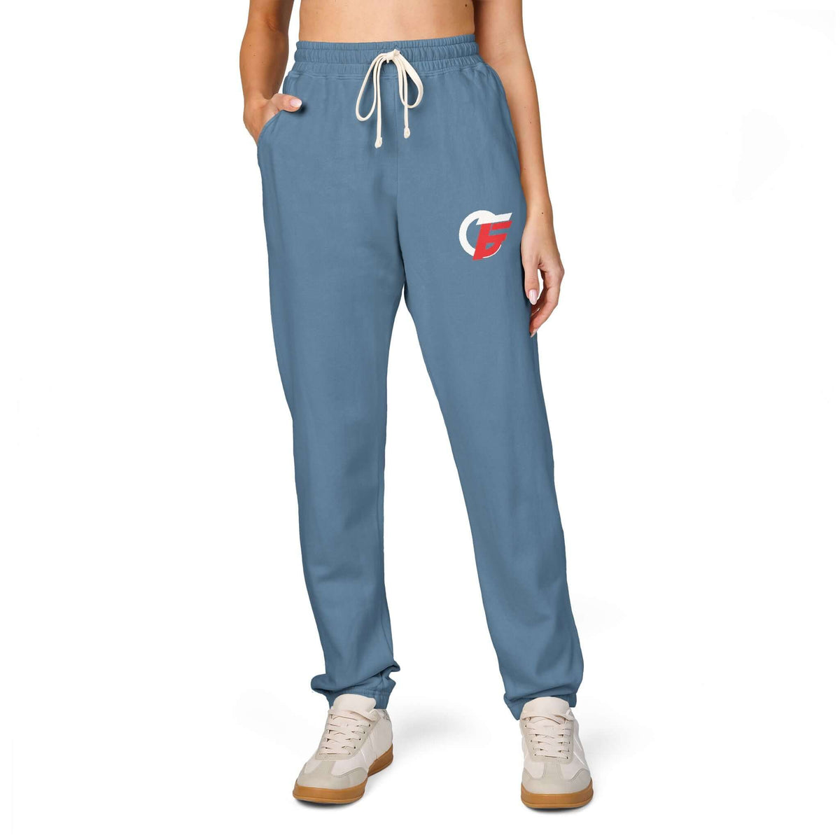 Garment - Dyed Fleece Sweatpants with Vertical 'gamer' Graphic product image 11