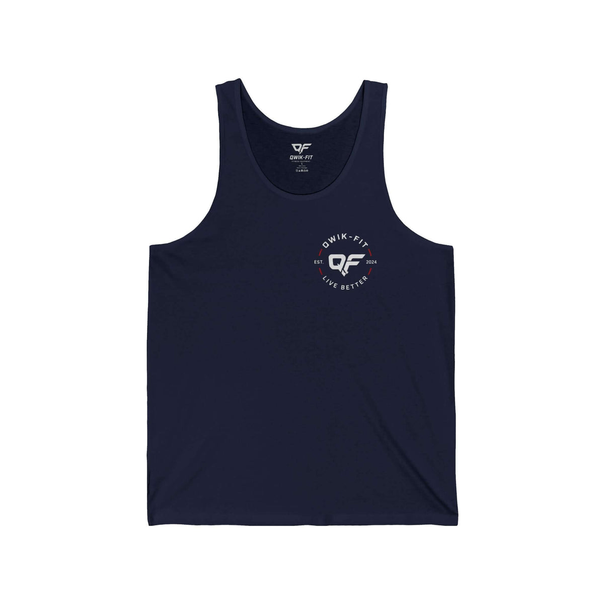 Minimalist White Tank Top - Clean Pocket Logo Casual Summer Vest product image 6