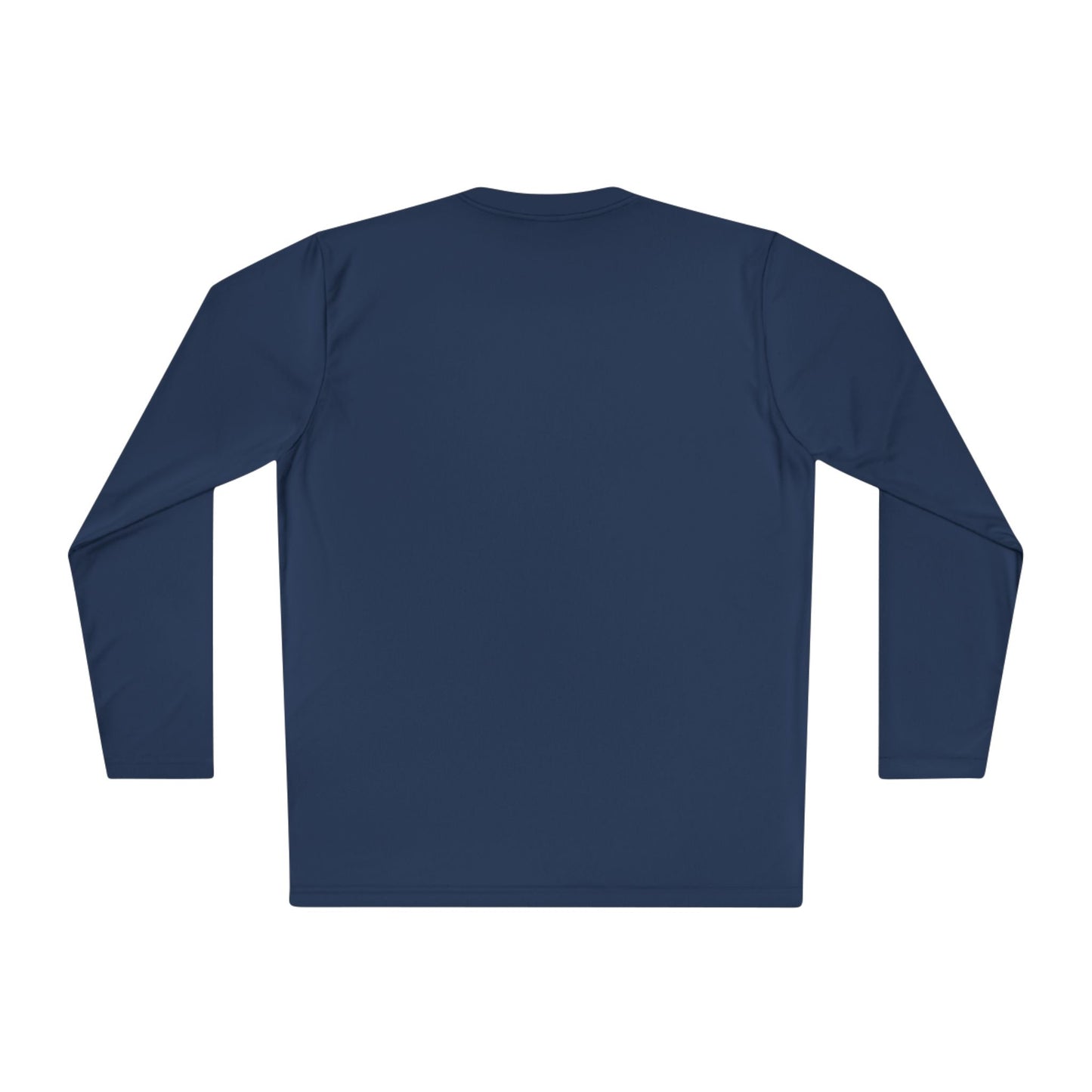 Long-sleeve Adventure Crew tee with Coastal Compass logo in navy and white, featuring a comfortable fit and stylish design.
