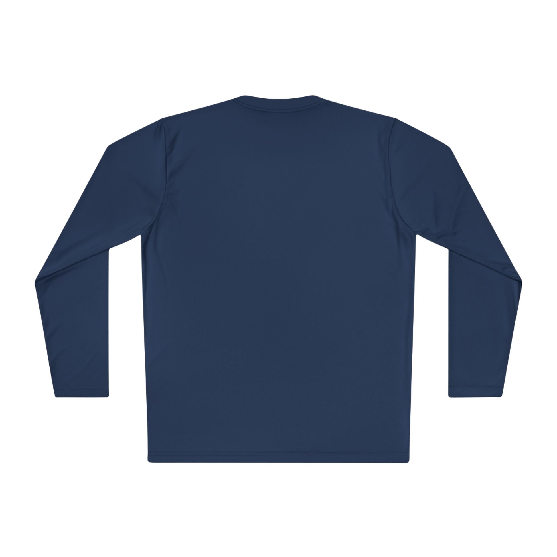Long-sleeve Adventure Crew tee with Coastal Compass logo in navy and white, featuring a comfortable fit and stylish design.