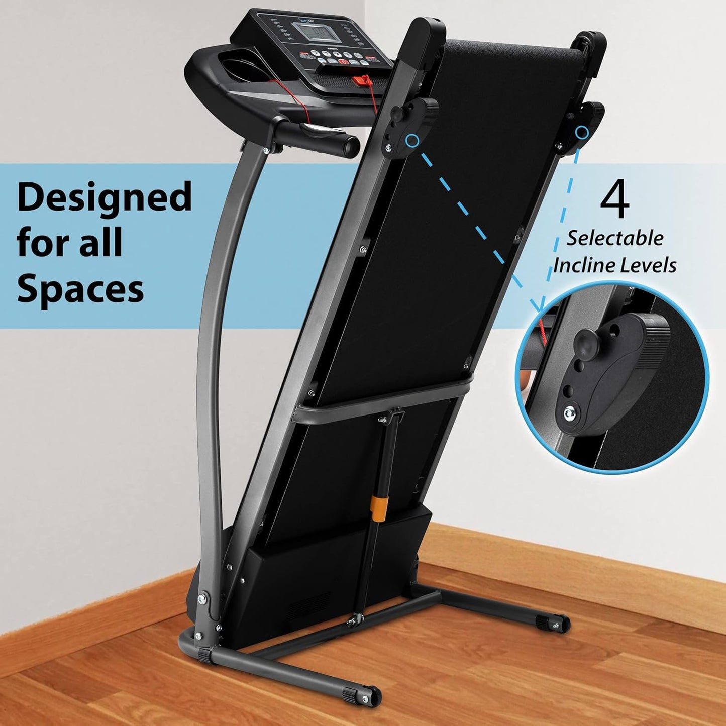 Serenelife Serenelife Folding Treadmill Exercise Running Machine - Electric Motorized Running Exercise Equipment for Apartment Home/Office Jogging Compact Folding Easy Assembly