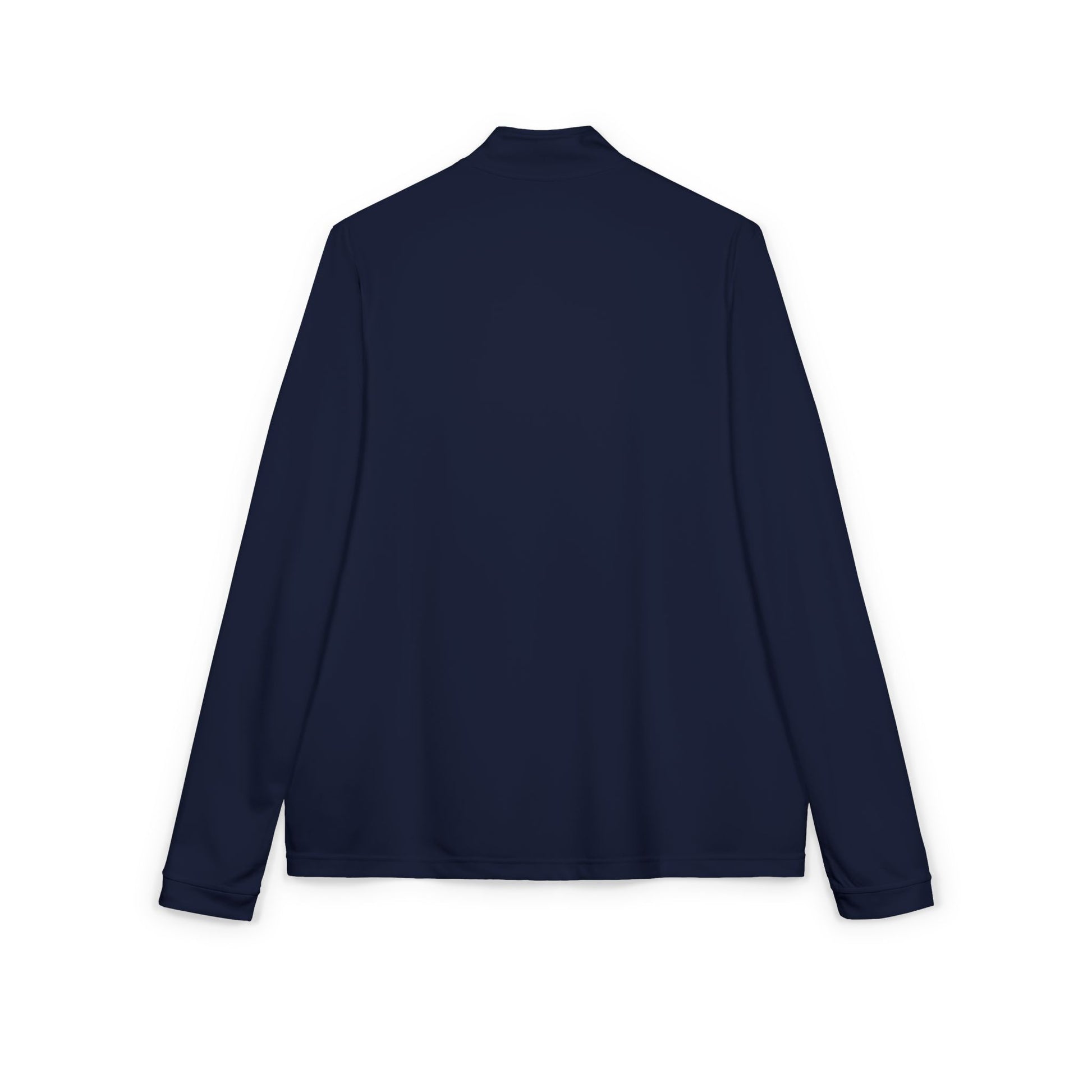 Embroidered soccer crest quarter-zip sweatshirt by Printify, featuring a detailed sports emblem on a comfortable pullover.
