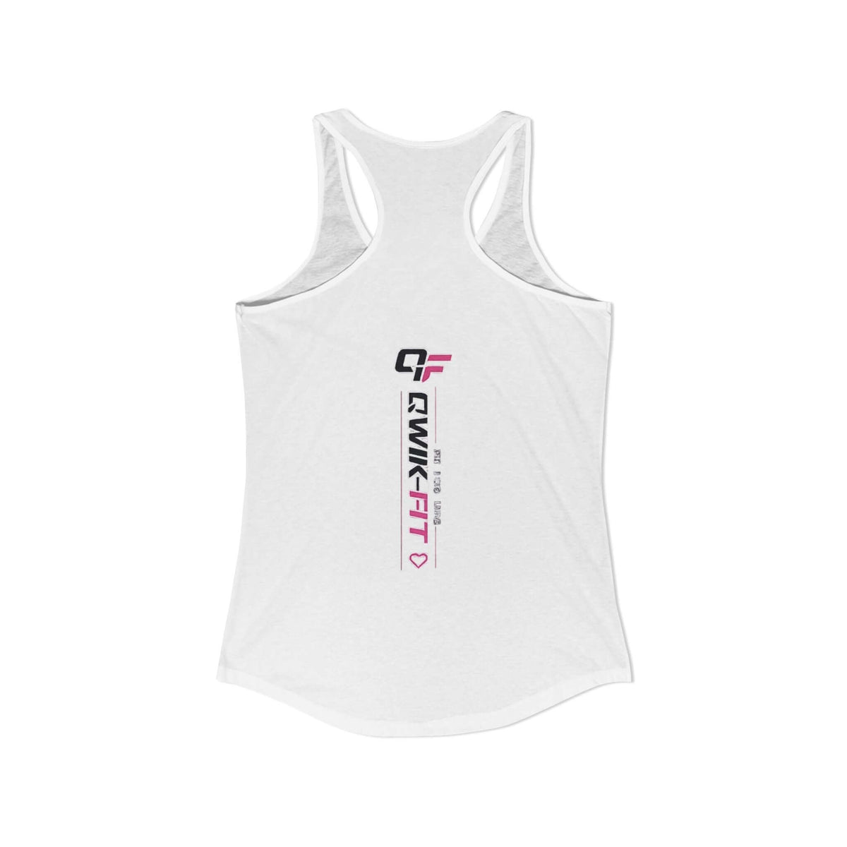 Womens racerback gym tank featuring lightweight design perfect for workouts and casual wear with a stylish logo.