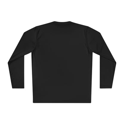 Adventure Crew long sleeve tee with Coastal Compass logo, featuring a comfortable fit and nautical-inspired design by Printify.