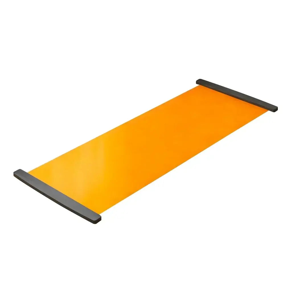 Multifunctional exercise running mat for core training in vibrant orange color, ideal for home gym workouts.