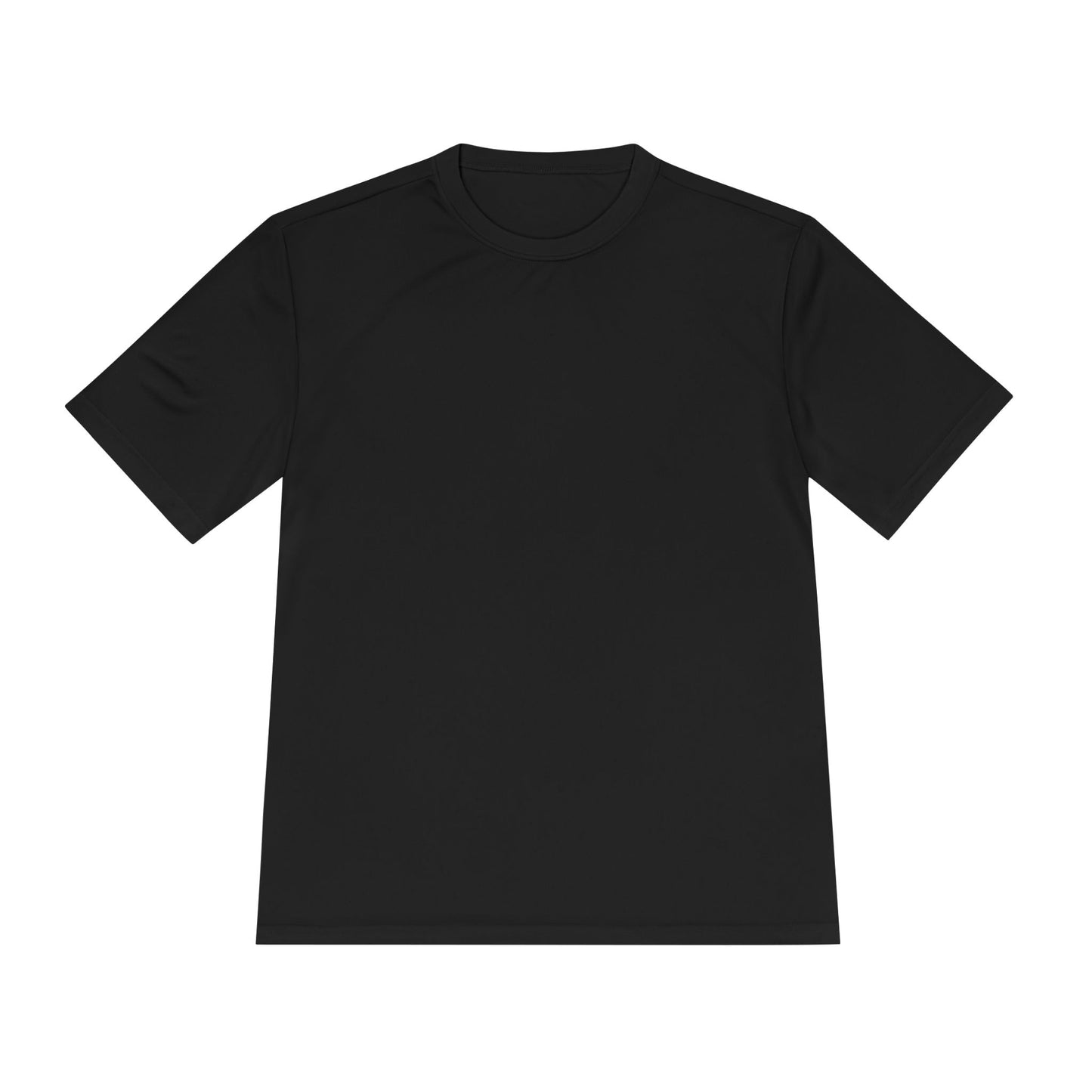 Qwik-Fit Performance Tee by Printify, moisture-wicking gym T-shirt with athletic fit and breathable fabric for active wear.