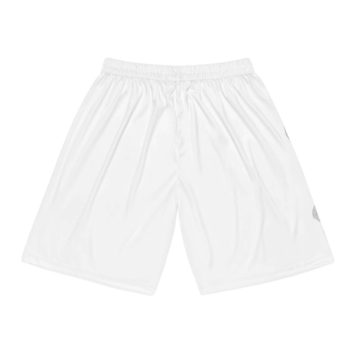 Qwik-Fit moisture-wicking basketball shorts in white, perfect for gym training and active days.