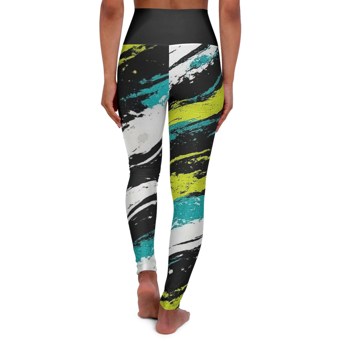 Brushstroke Print Yoga Leggings product image 3