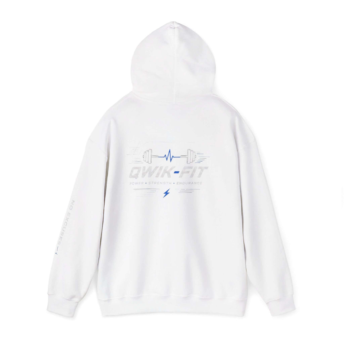 Fitness Hoodie - Qwik-Fit Gym Pullover with Barbell Logo product image 8