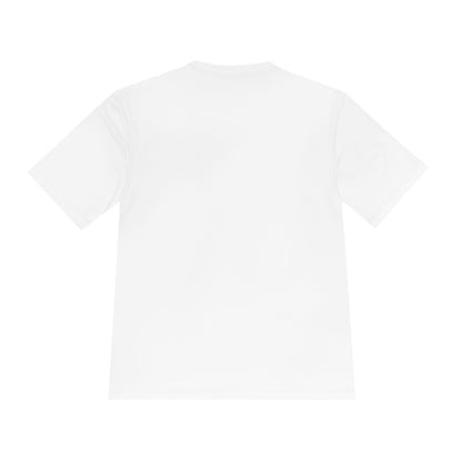 Back view of Q-F T-Shirt, featuring lightweight 100% polyester, PosiCharge competitor tee design.