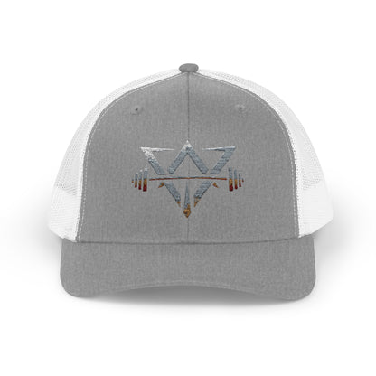 Printify snapback trucker cap with adjustable snap closure and classic mesh back, featuring a stylish hat design.