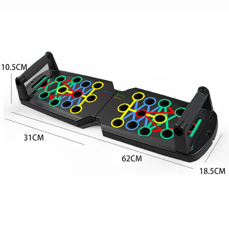 Ultimate Portable Push-Up Board Set with color-coded push plates for full-body strength training