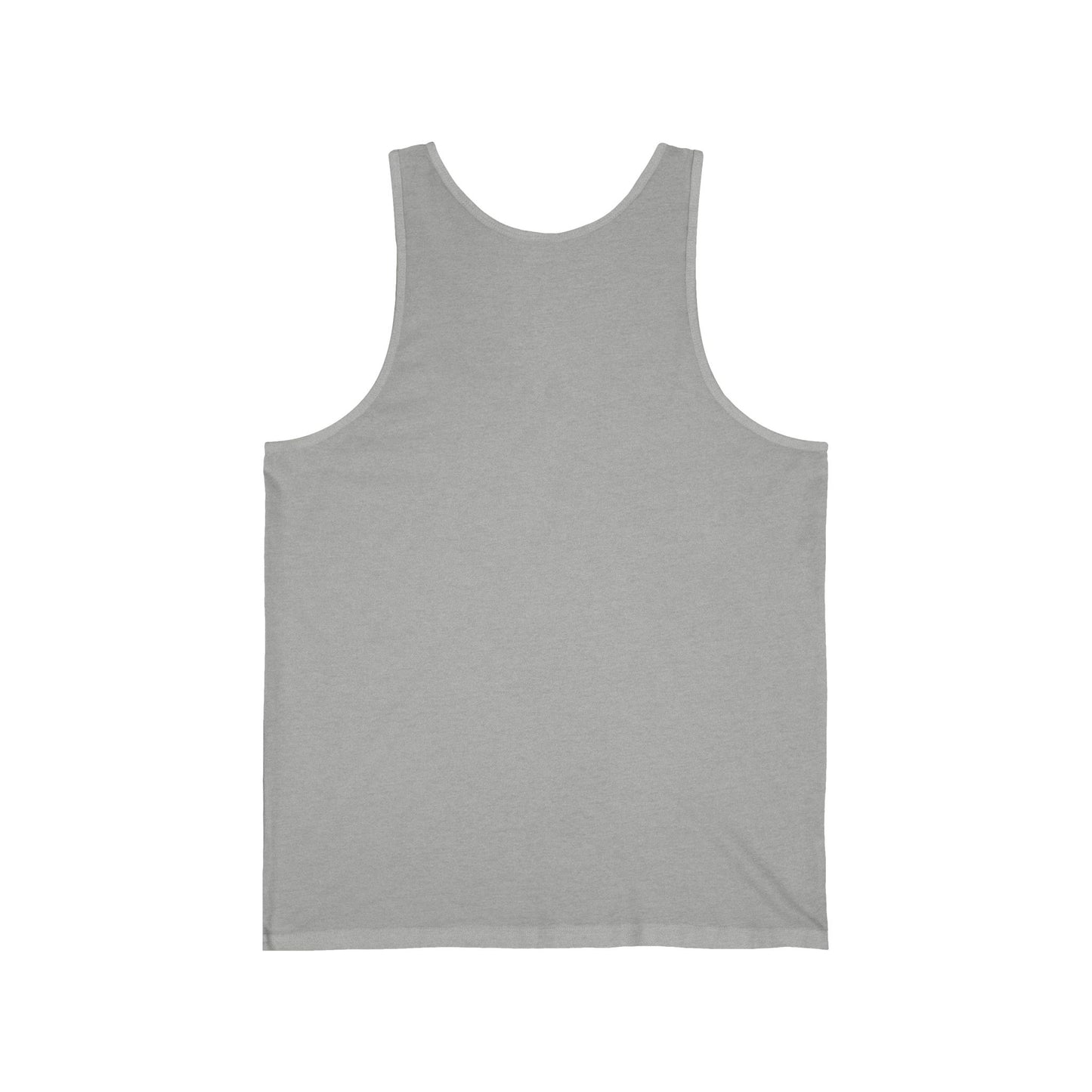 White minimalist tank top with a clean pocket and casual summer style by Printify, displayed on a neutral background.