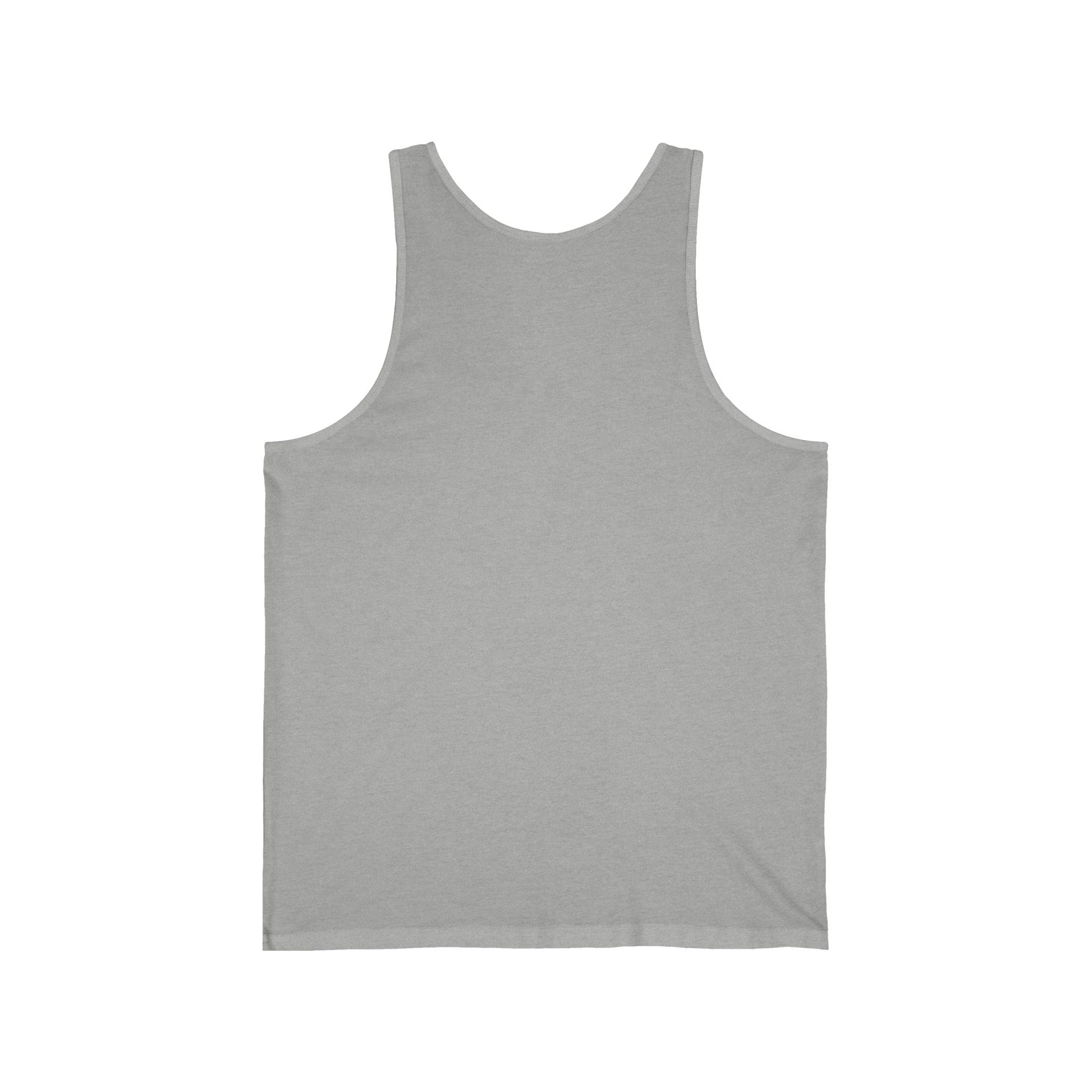 White minimalist tank top with a clean pocket and casual summer style by Printify, displayed on a neutral background.