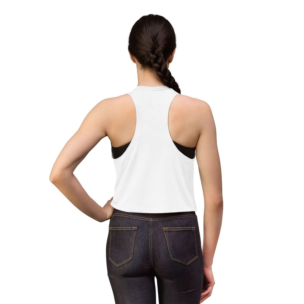 Women's performance crop top for fitness training