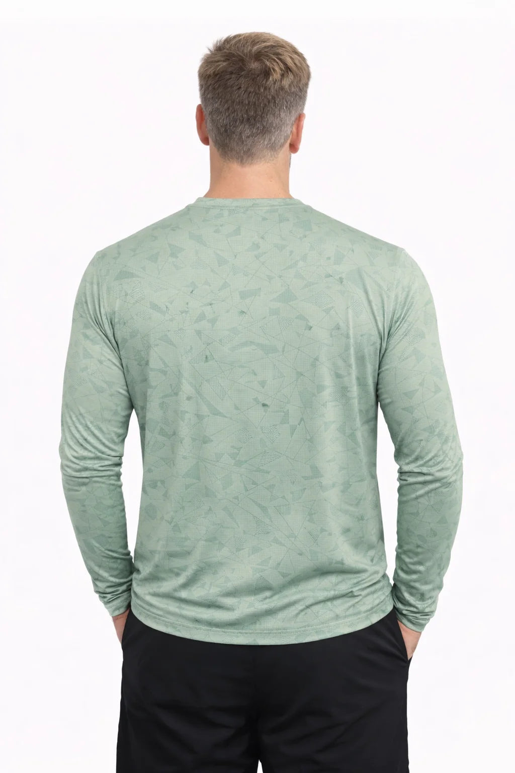 Men'S Cooling Crew Neck Long Sleeve T-Shirt