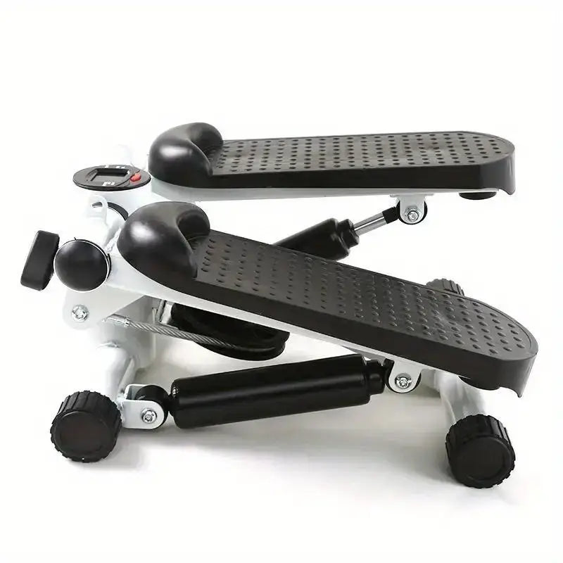 Compact Hydraulic Fitness Stair Stepper with Resistance Bands for effective home workouts.