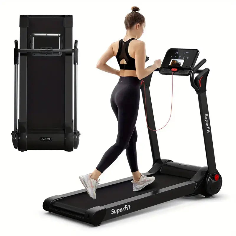 Folding Electric Treadmill 2.25HP - Black product image 1