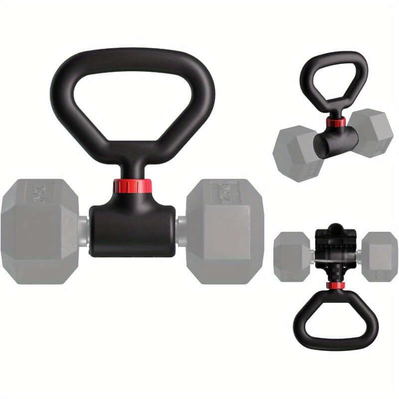 Dumbbell to Barbell Converter featuring durable ABS design for versatile home workouts and gym sessions.